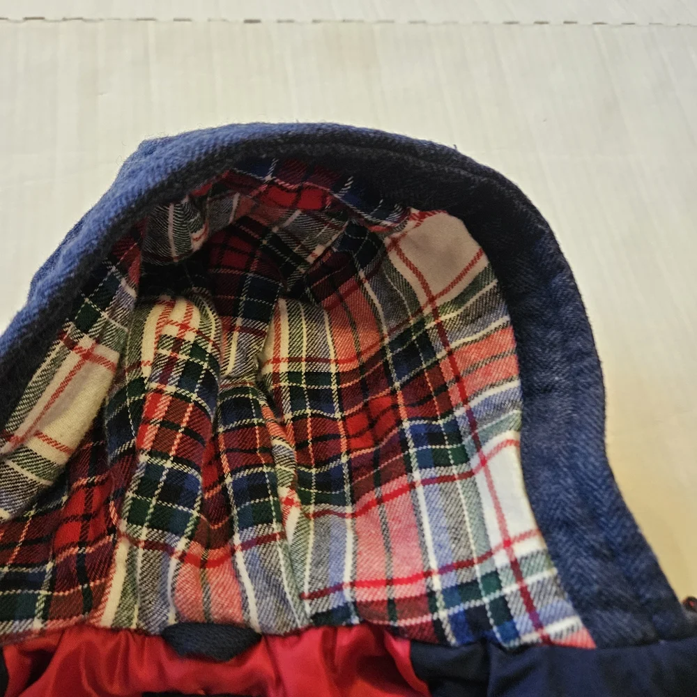 GAP Blue Wool Blend Pea Coat Toggle Paddington Kids Jacket, 12-18 Months